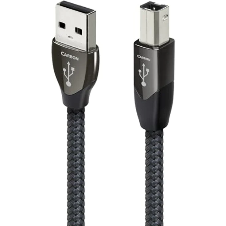 AudioQuest 0.75m Carbon USB A-B USB-Kabel 0,75 m USB B schwarz – Bild 2