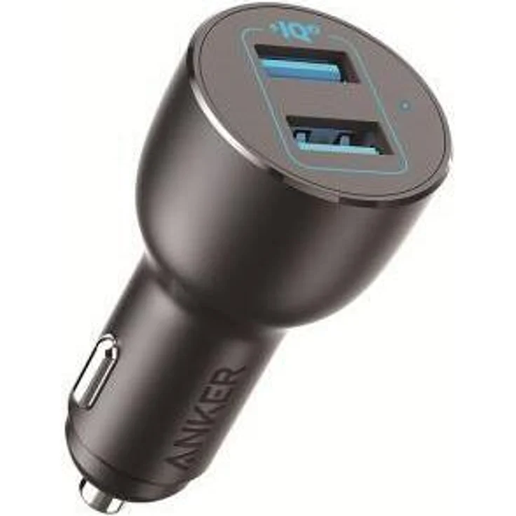 Anker PowerDrive III, Auto Ladegerät mit 2x 18W USB-A, Quick Charge 3.0, schwarz