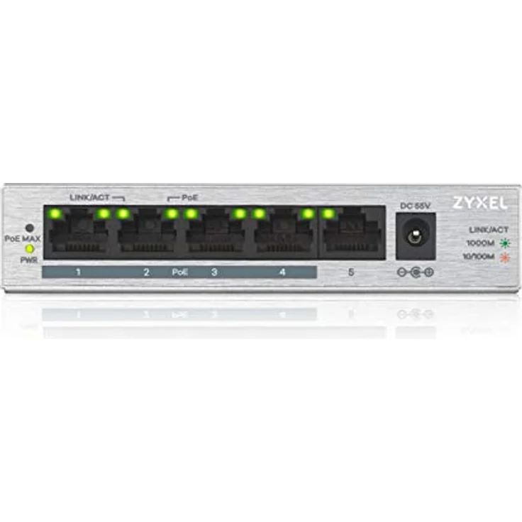 ZyXEL GS1005HP 5-Port Gigabit Unmanaged PoE+ Switch – Bild 2