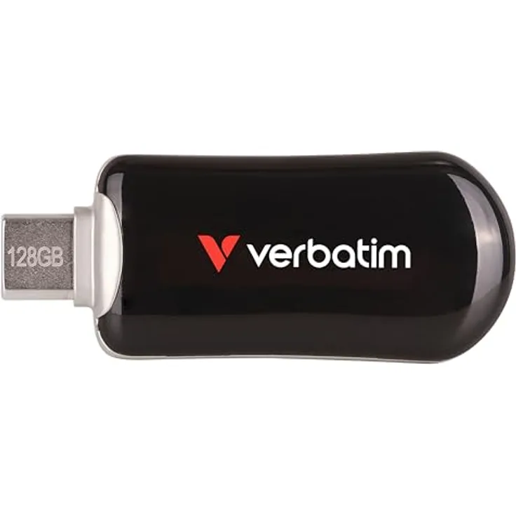 Verbatim Plectra USB-C Flash Drive 128GB, schwarz, kompakt und schnell