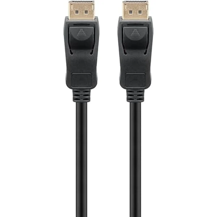 GOOBAY DisplayPort™-Kabel 1.4, 32,4 Gbit/s, Schwarz, für UHD 4K @ 60 Hz, vergoldete Stecker, sichere Steckerverriegelung – Bild 4
