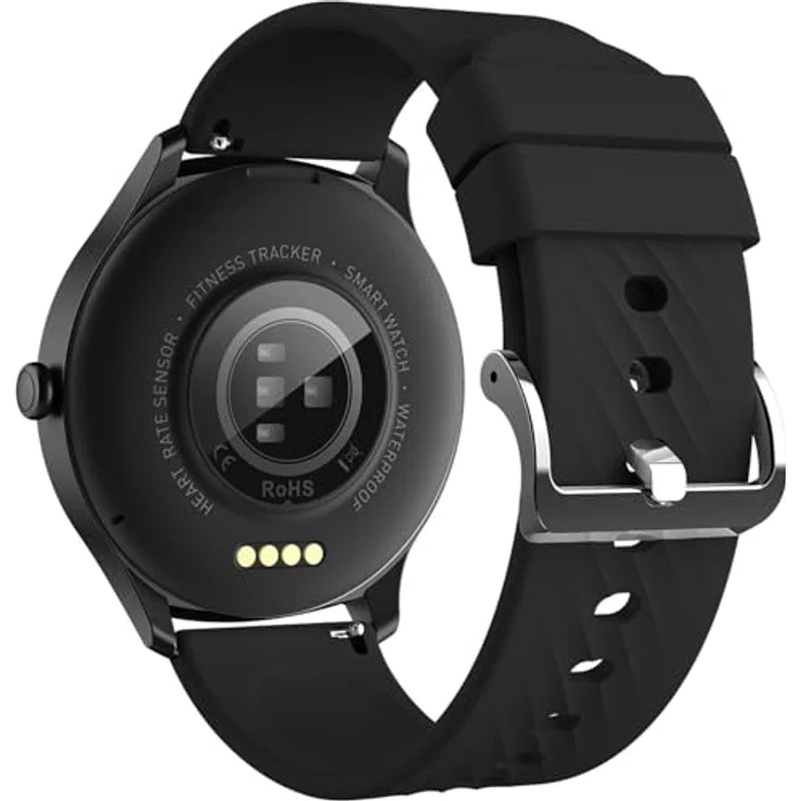 Denver Smartwatch SWC-387B, Bluetooth Smartwatch mit AMOLED-Full-Touch-Display, Gesundheits- und Fitness-Tracking, schwarz – Bild 6