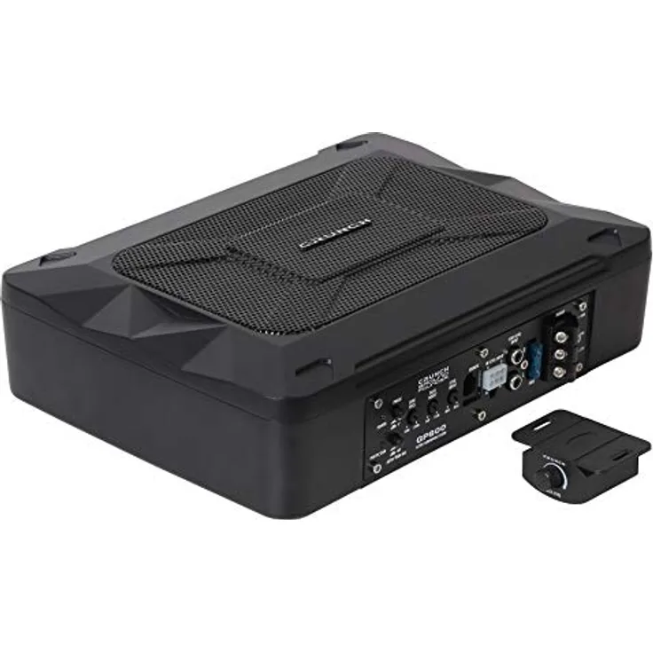 Crunch Crunch GP600, aktiver Auto-Subwoofer mit 200 W Max., 20 cm (8''), Fernbedienung und tiefenpass Filter