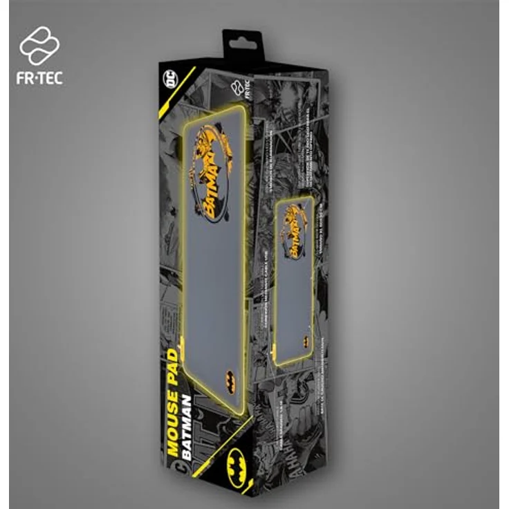 FRTEC Batman Edition, RGB-LED-Mauspad und Tastaturmatte, Plug and Play, rutschfeste Unterseite, weiche Oberfläche, XL Größe – Bild 4