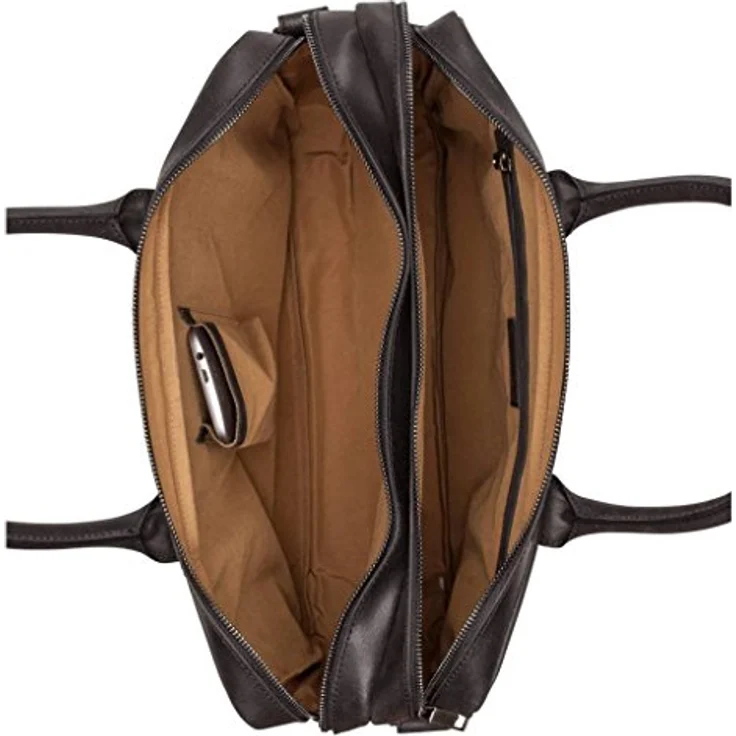 Burkely Vintage Taylor Aktentasche, 100% Leder, 40 cm mit Laptopfach, schwarz – Bild 3