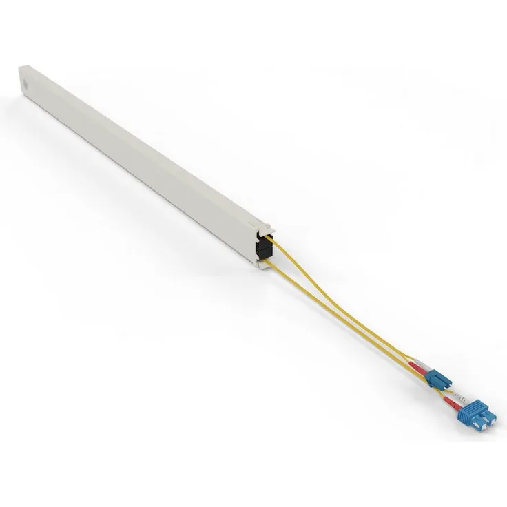 PATCHBOX .one Netzwerkschrank, 46RU OS2 mit 2,5 m LC-SC Kabel, Lochdurchmesser 9 µm