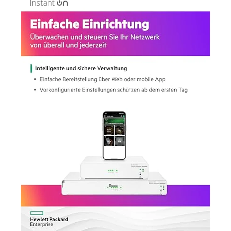 HPE Networking Instant On Secure Gateway SG2505P, 5-Port 2,5G Smart-Managed Gateway mit PoE, 2x 2,5G Base-T, 3x 1G Base-T, 64W PoE Klasse 4, EU-Kabel – Bild 5