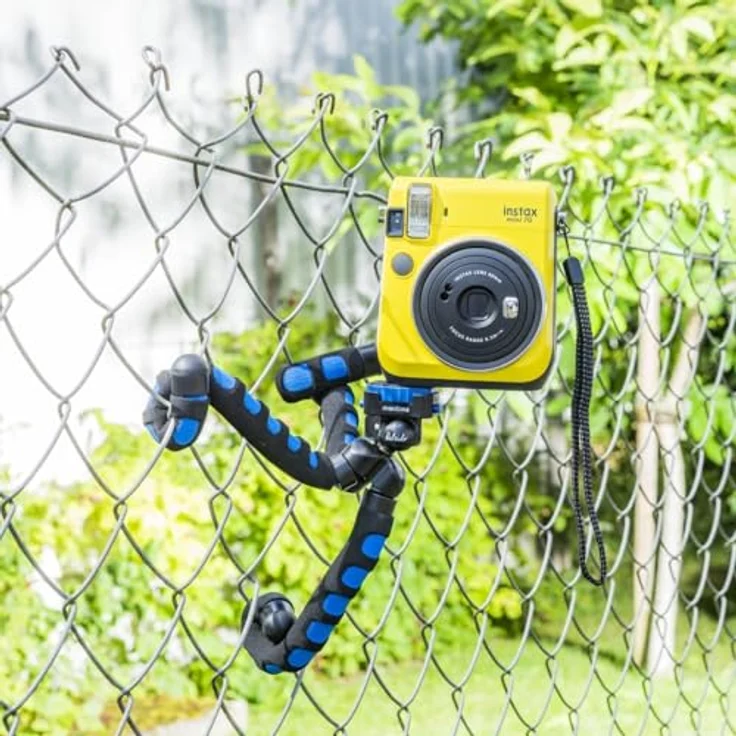 Mantona kaleido Flex leichtes Flex Stativ (mit hochwertigem 360° Kugelkopf, geeignet für Digital und Videokameras, Smartphones und Action Cams) ocean blue – Bild 6
