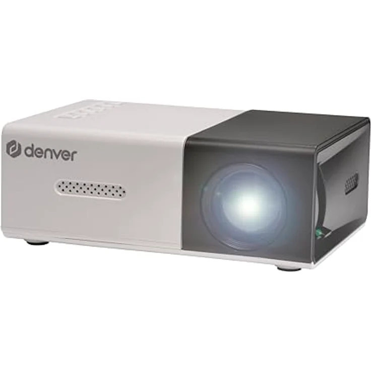 Denver PR-1000, Mini Projektor in Weiß mit Full HD, 320x240 Auflösung, HDMI und USB-C Anschluss, tragbar für Multimedia-Anwendungen – Bild 3