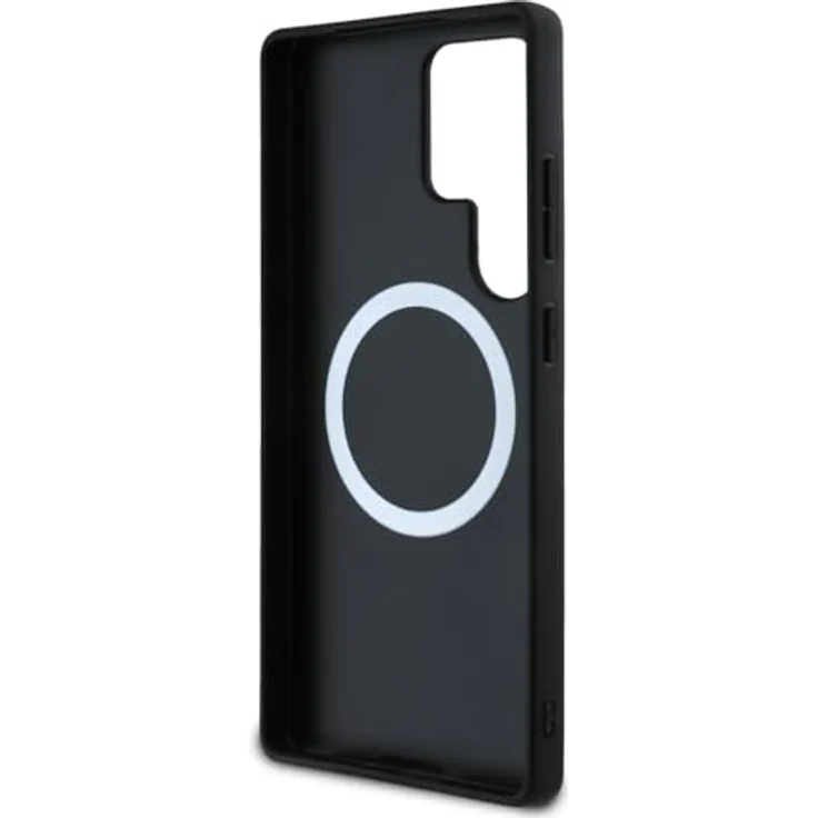 BMW Handyhülle Galaxy S25 Ultra, MagSafe kompatibel, Kunstleder schwarz mit Metall-Logo, 6,9 Zoll, Kantenschutz – Bild 7