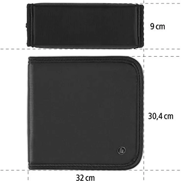 Hama CD Wallet Nylon 208, black (Schwarz) – Bild 3