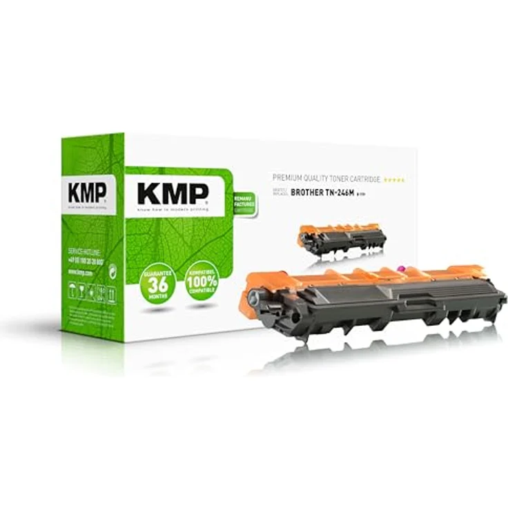 KMP Tonerkartusche TN246M Magenta, kompatibel mit Brother DCP 9022 CDW, HL 3142 CW, HL 3152 CDW, Reichweite 2200 Seiten – Bild 2