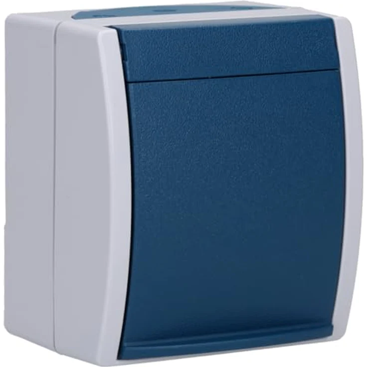 Busch-Jaeger 20 EW-53 SCHUKO® Steckdose, Klappdeckel, grau ocean®, IP 44, Thermoplast – Bild 4