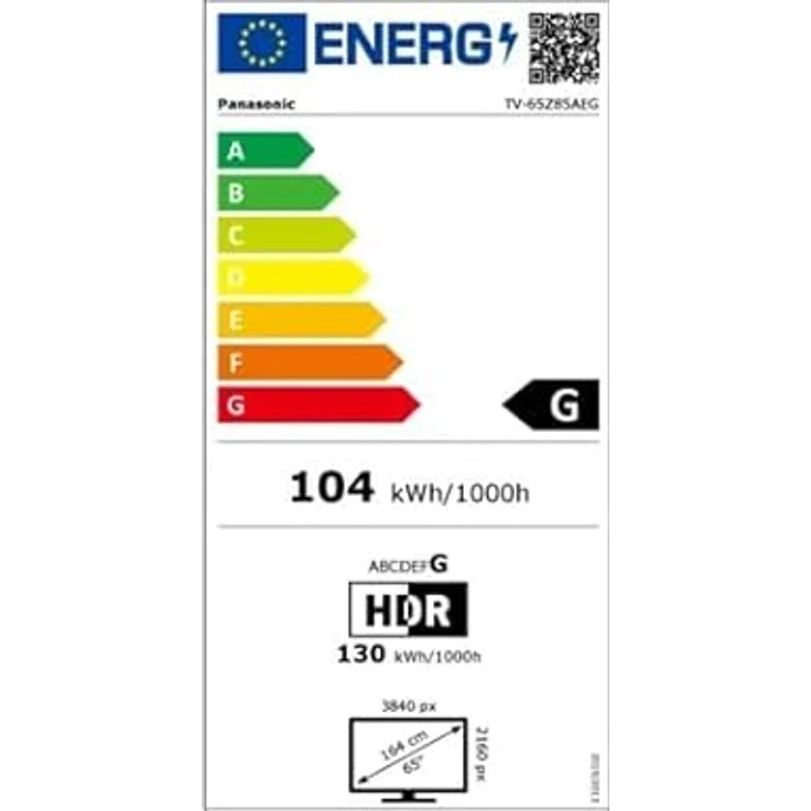 Panasonic TV-65Z85AEG, 65 Zoll 4K UHD OLED TV mit Smart-TV-Funktionen, schwarz – Bild 3
