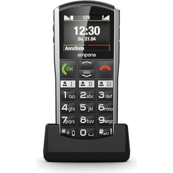 Emporia emporiaSIMPLICITY-LTE, Tastenhandy für Senioren mit Notruftaste, extra großen Tasten, leichte Bedienung, Schwarz – Bild 3