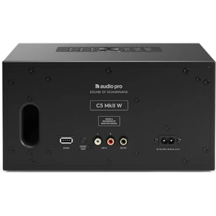 Audio Pro C5 MkII W, Streaming-Lautsprecher mit Airplay, Bluetooth und WLAN, Multiroom System, Schwarz – Bild 7