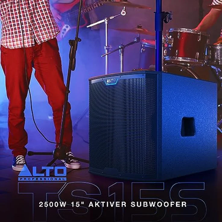 Alto Professional TS15S, Aktiver PA Lautsprecher mit kraftvollem Bass, schwarz – Bild 8