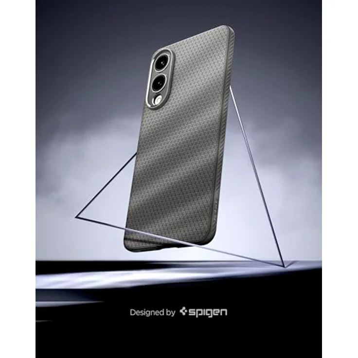Spigen Liquid Air Hülle Kompatibel mit Samsung Galaxy S25 Edge, TPU Schutz mit Air Cushion Technologie, Marble Gray – Bild 3
