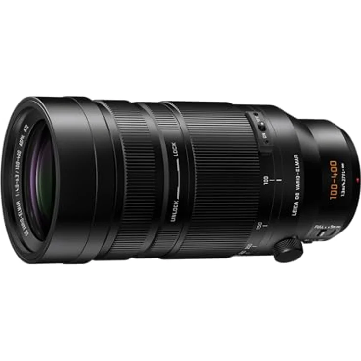 Panasonic DG Vario-Elmar F/4.0-6.3 II Asph. Power O.I.S. Ultra-Teleobjektiv 100-400 mm, Schwarz, für Micro Four Thirds – Bild 1