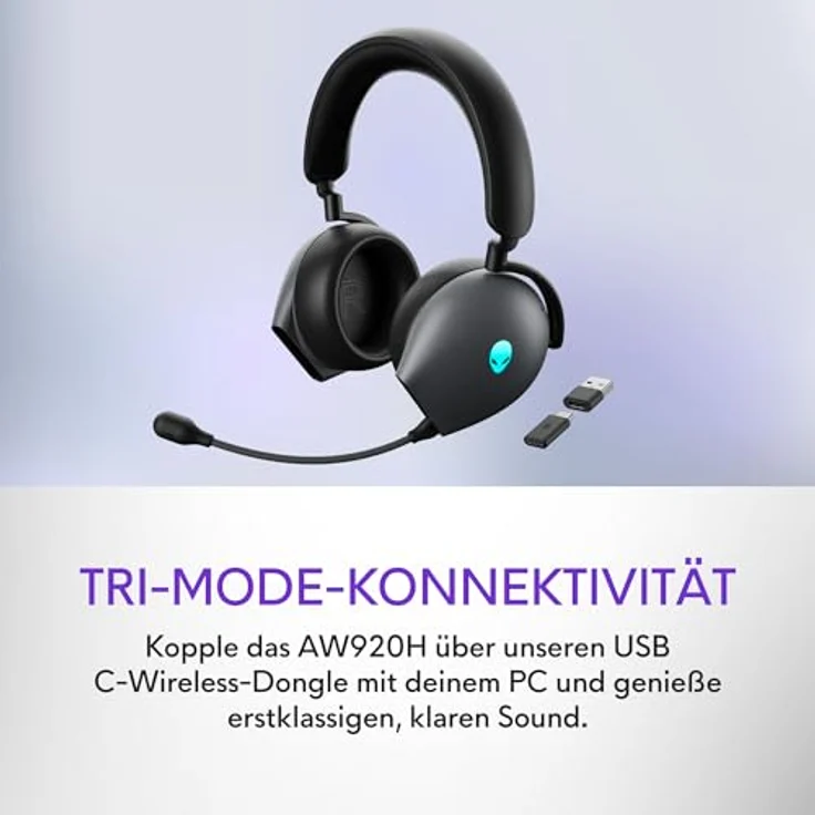 Dell Alienware Tri-Mode Wireless Gaming-Headset (AW920H-G-DEAM) – Bild 5