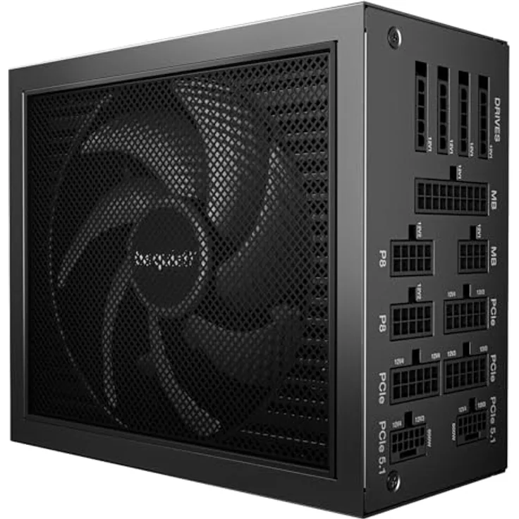 be quiet! DARK POWER 14 1200W EU, ATX-Netzteil mit 80 PLUS Titanium Zertifizierung, vollmodular, Schwarz