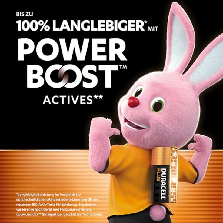 Duracell Plus Power Boost Micro (AAA)-Batterie, Alkali-Mangan, 1.5V, 20 Stück, für hohe Stromverbrauchgeräte – Bild 3