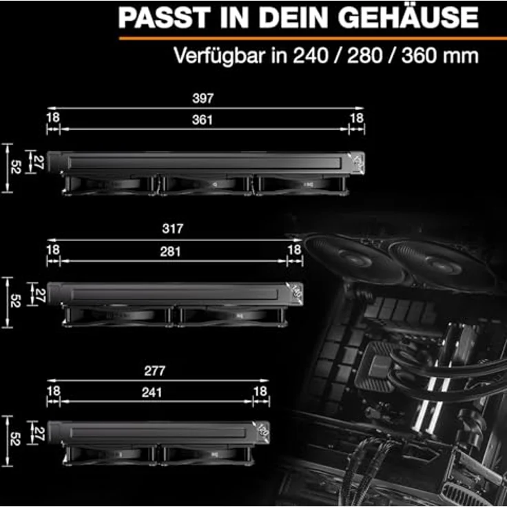 be quiet! Pure Loop 3, 280mm Wasserkühlung mit effizienter Kühltechnologie und leiser Betrieb – Bild 8