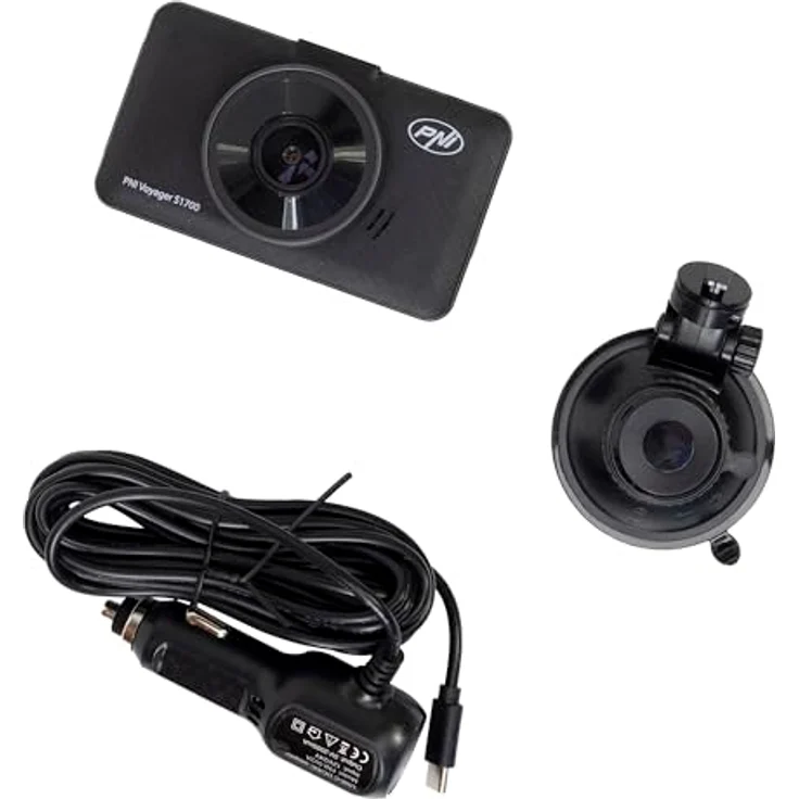 PNI 3 Dashcam Voyager S1700, 4K Autokamera mit Parkmodus, Bewegungssensor und GPS, Schwarz – Bild 4