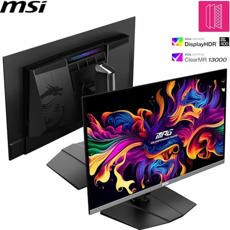 MSI MPG 272URX QD-OLED, 26,5 Zoll Gaming Monitor 4K UHD, 240Hz, 0,03ms, 99% DCI-P3, DisplayHDR True Black 400, DP 2.1a, HDMI 2.1, USB Typ-C – Bild 3