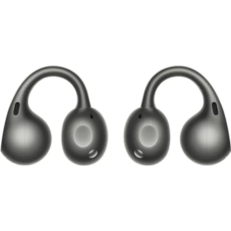 Oppo Enco Clip2, Kabellose Bluetooth-Kopfhörer mit Dynaudio-Sound, bis zu 40 Stunden Akku, IP55, ultraleicht, 5,2 g, Geräuschunterdrückung, grau