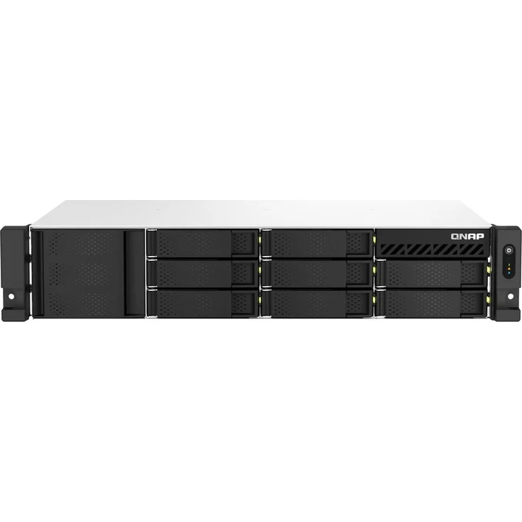 QNAP TS-873AeU-RP NAS-Server - 8 Schächte - Rack - SATA 6Gb/s - RAID 0, 1, 5, 6, 10, 50, JBOD, 60 - 2.5 Gigabit Ethernet - iSCSI Support - 2U, schwarz – Bild 1