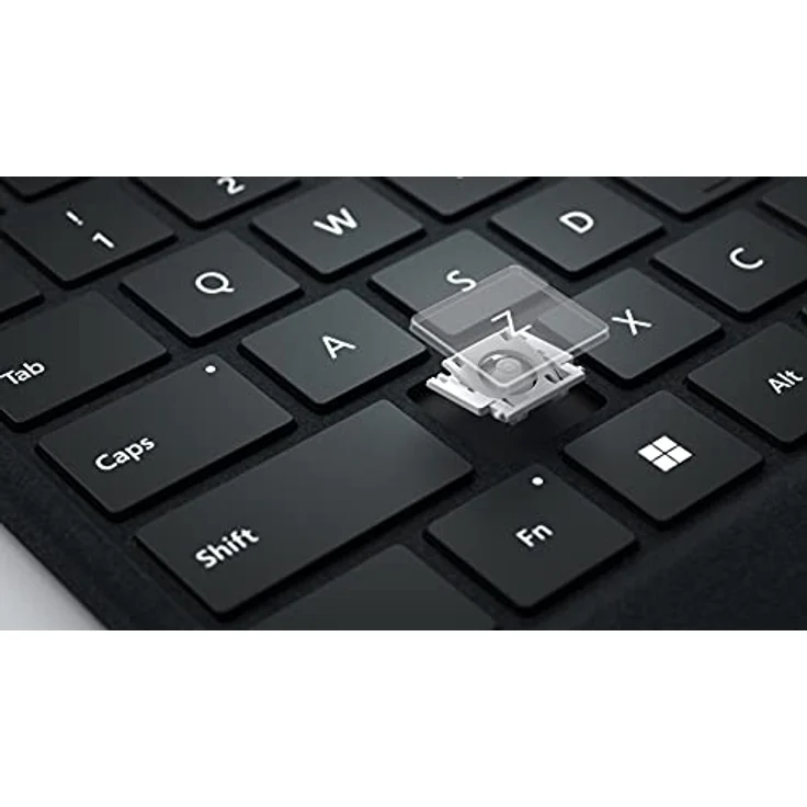 Microsoft Surface Pro Signature Keyboard mit Fingerabdruckleser mit Touchpad, Beschleunigungsmesser, Surface Slim Pen 2 Ablage- und Ladeschale, Deutsch, schwarz (8XF-00005) – Bild 2