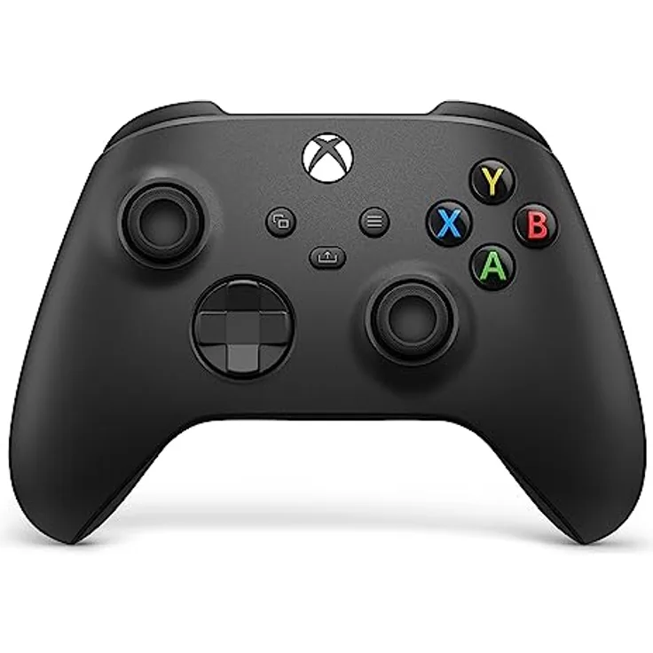 Xbox Wireless Controller - Carbon Black, ergonomischer Gamepad mit Bluetooth-Technologie und 3,5mm-Stereo-Headsetbuchse