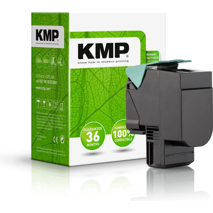 KMP Toner für CX/CS317/417/517, 71B0040 / 71B20Y0 / 71B0H40 / 71B2HY1, Gelb (Y), optimaler Deckungsgrad, gesundheitlich unbedenklich