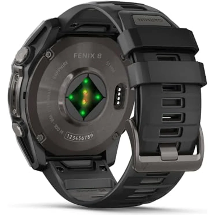 Garmin fēnix® 8 AMOLED 51mm Smartwatch, Multisport-GPS mit AMOLED-Display, wasserdicht bis 10 ATM, Musikstreaming und Garmin Pay – Bild 8