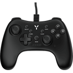 ISY IGP-1000-BK Gaming Controller, Wired Gamepad in Schwarz für Android und PC