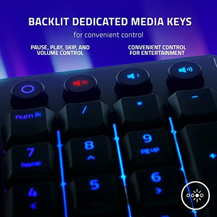 Razer Ornata V3 - Flache Mecha-Membran-Gaming Tastatur (Hybrid Mecha-Membran-Switches, Magnetische Soft-Touch-Handballenauflage) QWERTY US-Layout | Schwarz – Bild 3
