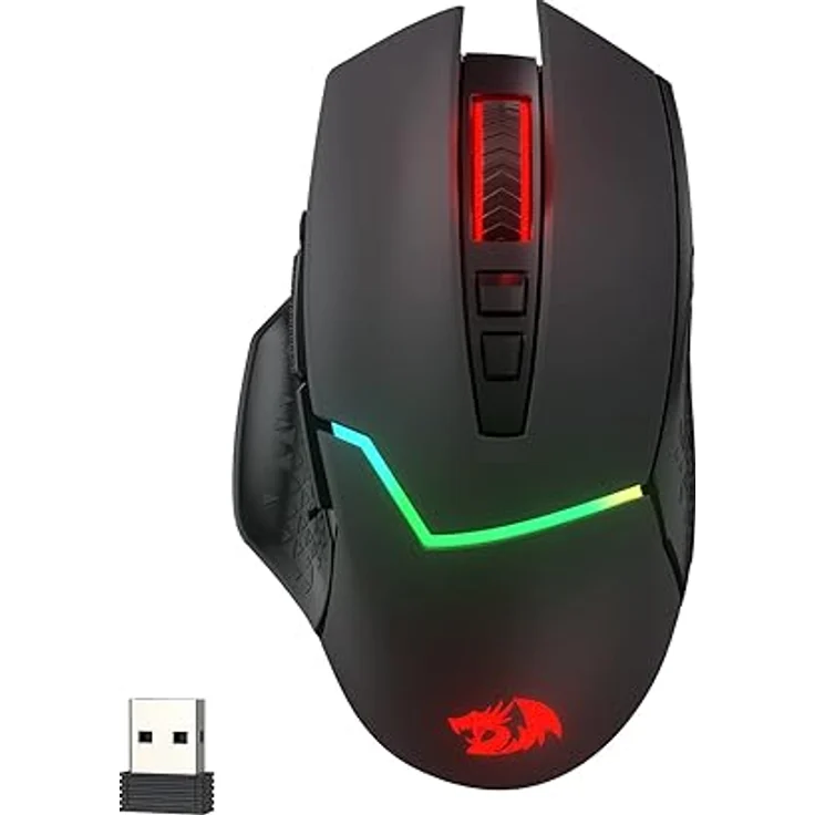 Redragon M690 PRO, kabellose Gaming Maus mit 8000 DPI, 8 programmierbaren Tasten und Schnellfeuertaste – Bild 1
