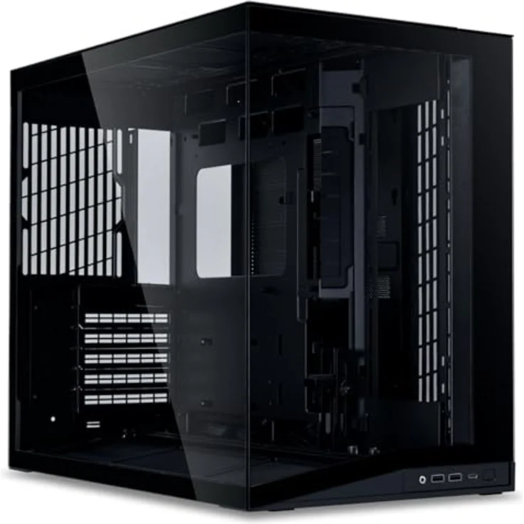 Lian Li O11 Dynamic Mini V2, Mini-PC-Gehäuse ATX mit Tempered Glass, Schwarz, für Grafikkarten bis 400 mm und CPU-Kühler bis 160 mm – Bild 1