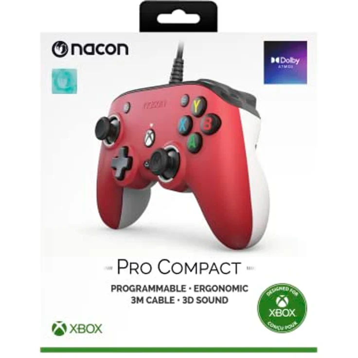 NACON Offizielle Xbox Series Pro Compact Controller, Farbe: Rot. – Bild 5