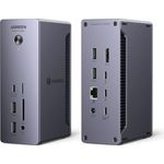 UGREEN Revodok Max 213 Thunderbolt 4 Dock 40Gbps (Dual 4K@60Hz, Single 8K Display), 13-in-1 Docking Station 90W Aufladen für Laptop, 2.5Gbps Ethernet, microSD&SD 4.0, 3.5mm Aux