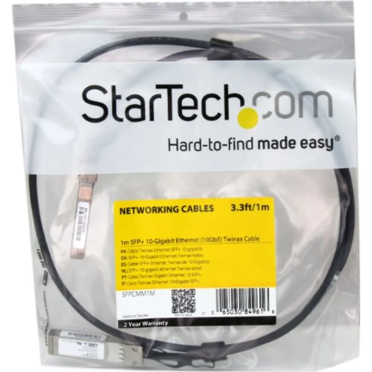 StarTech SFP+ Twinax Kabel 1m, 10GBASE-CU passiv, kompatibel mit Cisco, 10 Gigabit, Schwarz – Bild 4