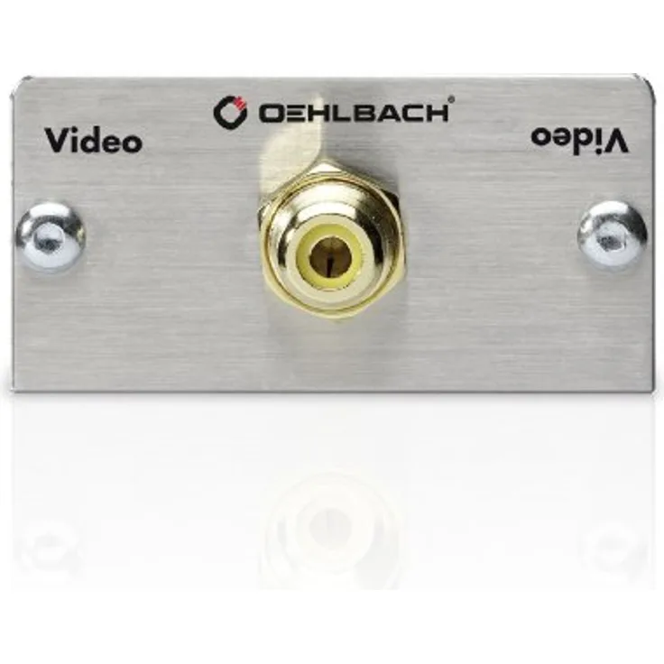 PROIN Video Multim Einsatz m. Lötans. Silber, 1 m