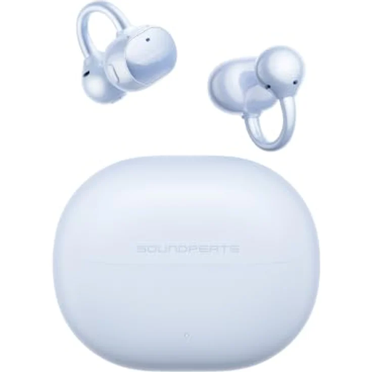 SoundPEATS UU2 Open-Ear Clip Bluetooth-Kopfhörer, 42 Std. Akkulaufzeit, LDAC Hi-Res Audio, Blau – Bild 1