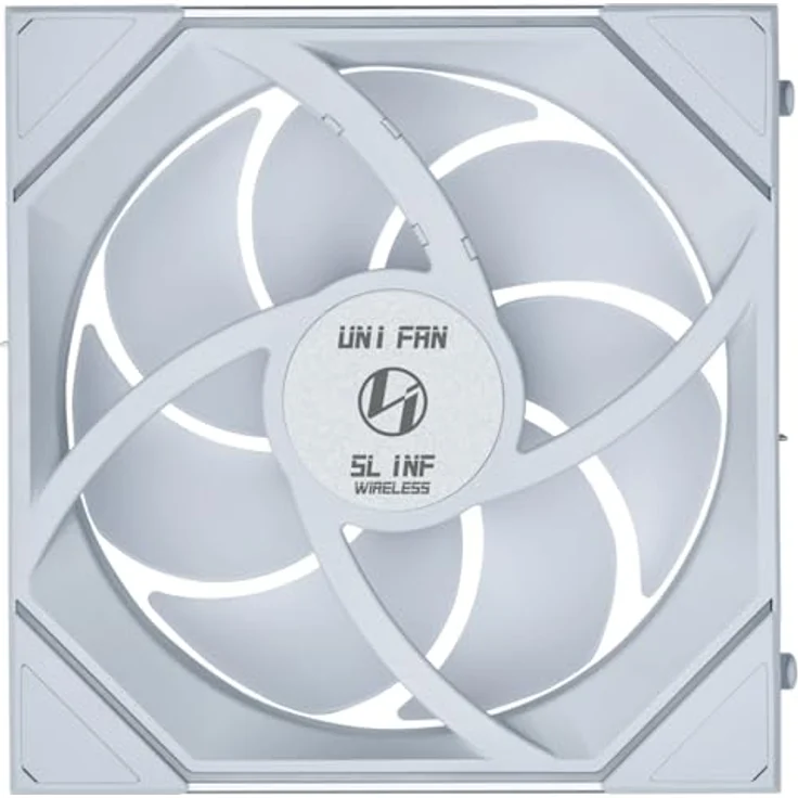 Lian Li UNI FAN SL-INF Wireless RGB PC-Lüfter 140mm Weiß | PWM Gehäuselüfter mit ARGB-Beleuchtung, Unendlichkeitsspiegel und leisem Betrieb – Bild 4