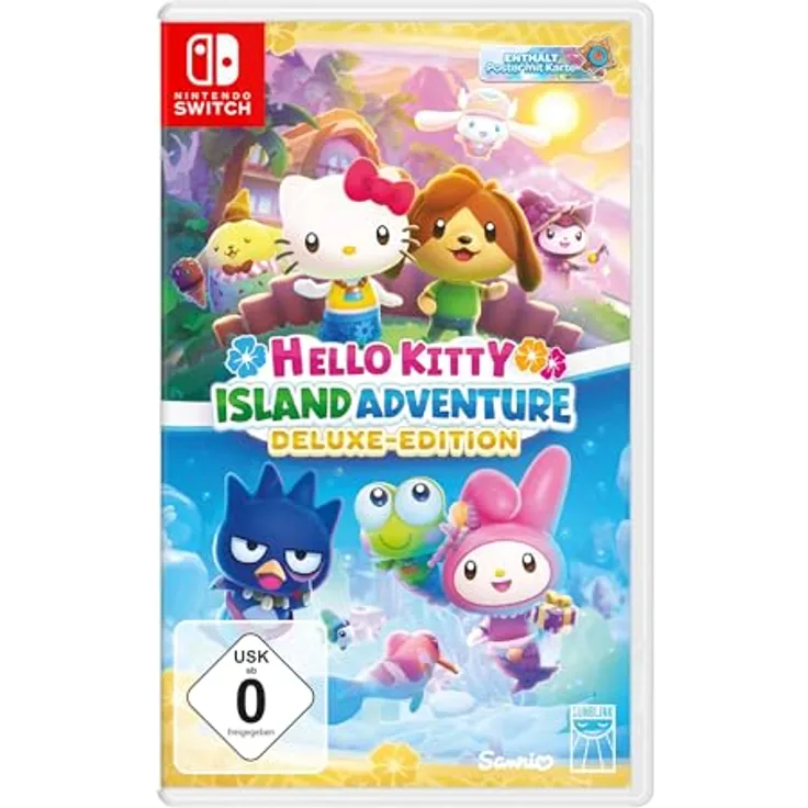 Sunblink Hello Kitty Island Adventure - Deluxe Edition - Switch, Luxus-Eventbündel mit über 330 einzigartigen Gegenständen und mehr als 80 Stunden herzlicher Quests, für Nintendo Switch Games - in verschiedenen Farben erhältlich