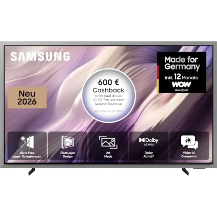 Samsung GQ83S99HAEXZG, 83" OLED 4K Smart-TV mit NVIDIA G-SYNC, Dolby Atmos und Vision AI, Grau – Bild 2