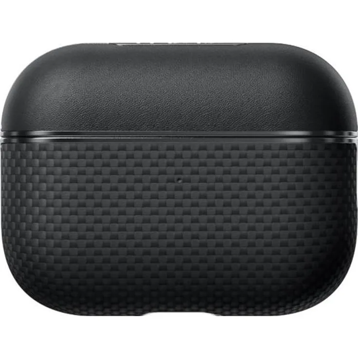 Pitaka APM2401, Aramid Fiber Schutzhülle für AirPods 2, grau-schwarz, Silikon und Kunstleder (PU)