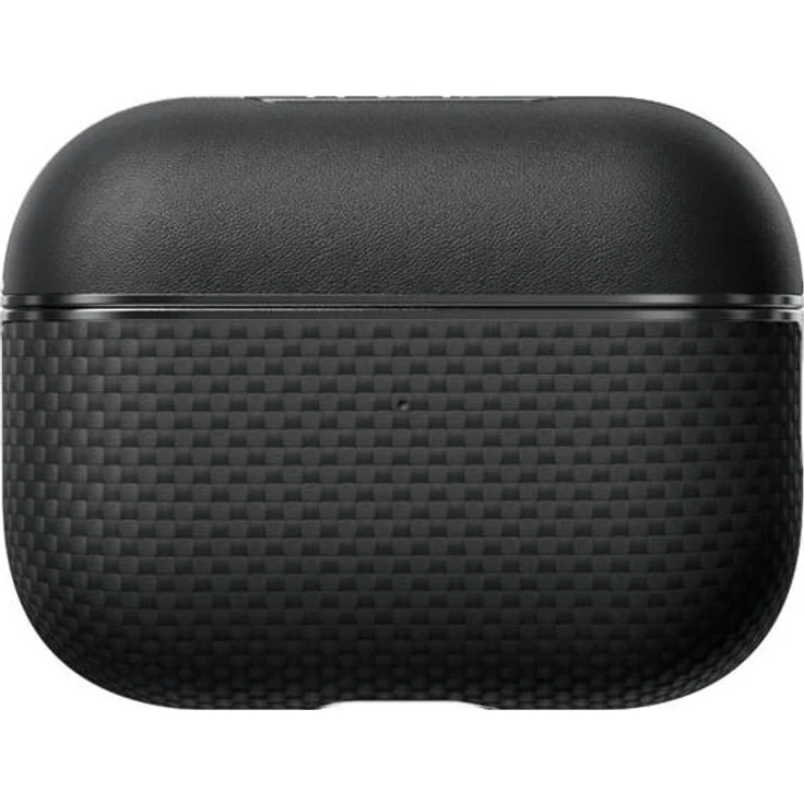 Pitaka APM2401, Aramid Fiber Schutzhülle für AirPods 2, grau-schwarz, Silikon und Kunstleder (PU)