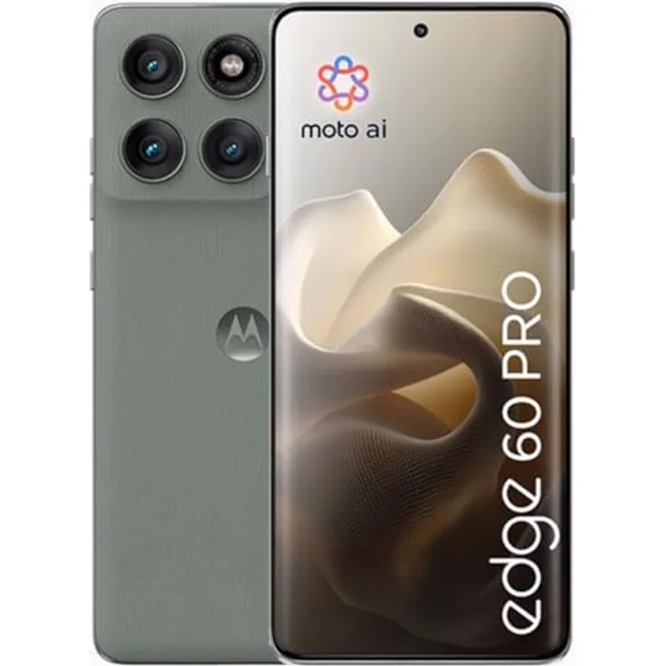 Motorola Edge 60 Pro, 512GB Smartphone mit 50 MP Kamera, 6,67 Zoll Super-HD-Display, Wasserschutz, militärischer Robustheit
